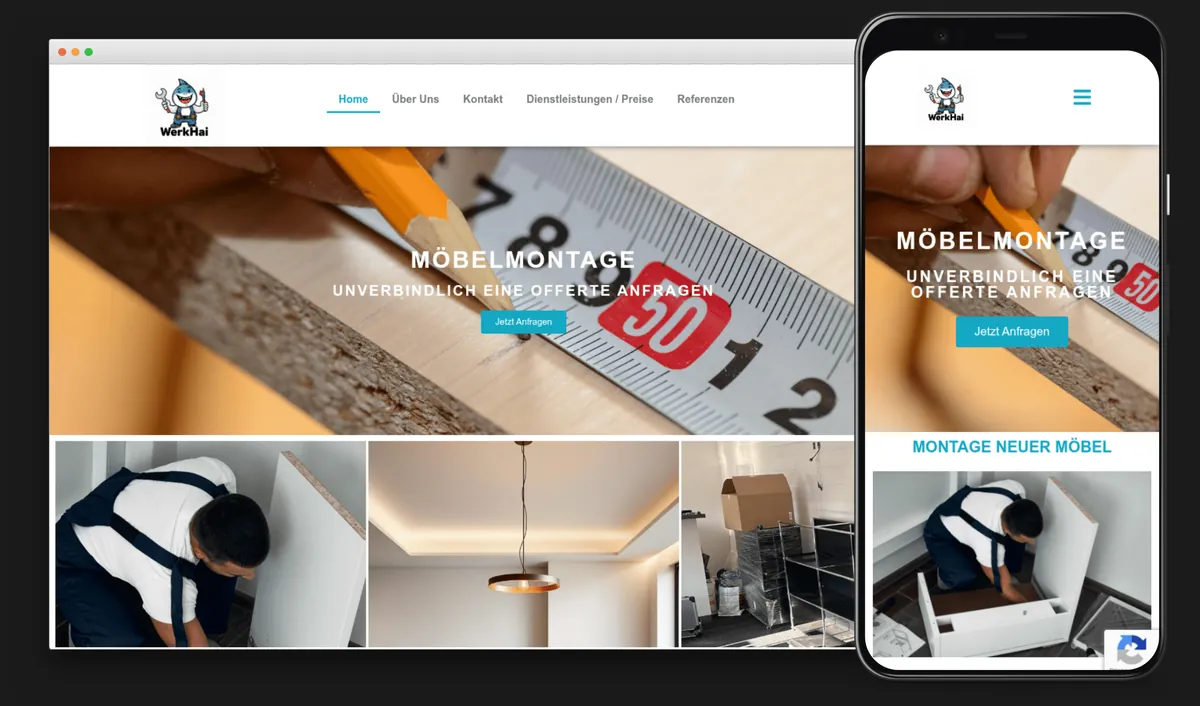 Webseite von Werkhai